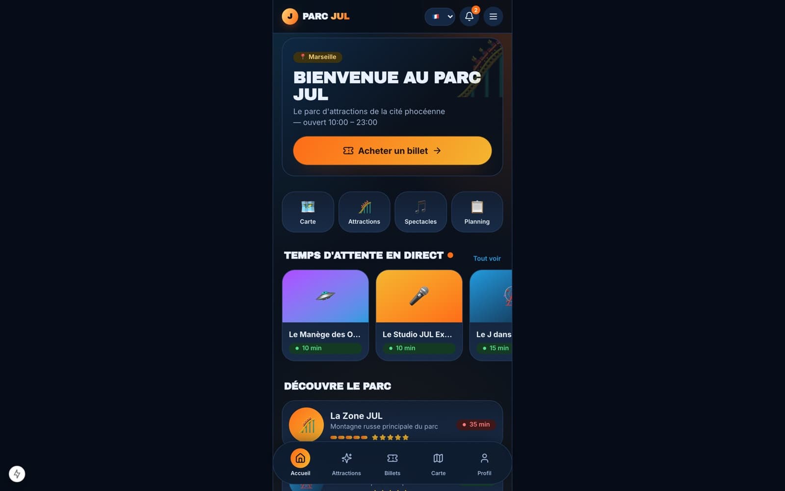 Aperçu de la première page de Parc Jul