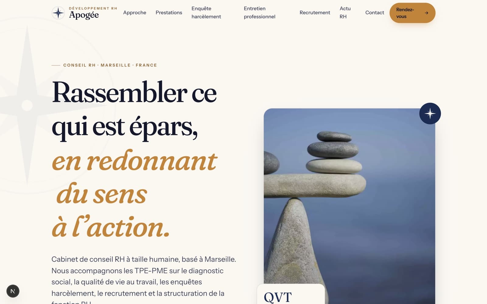 Aperçu de la première page de Apogée Développement
